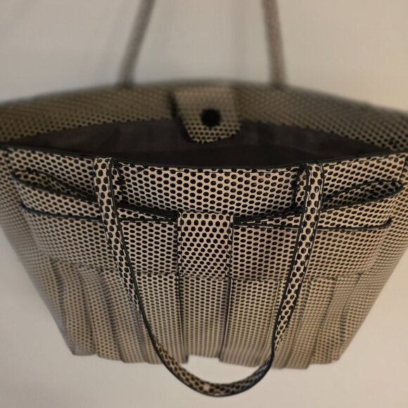 ZAC Zac Posen Medium Tote – Cream & Black Polka Dot - Picture 6 of 8